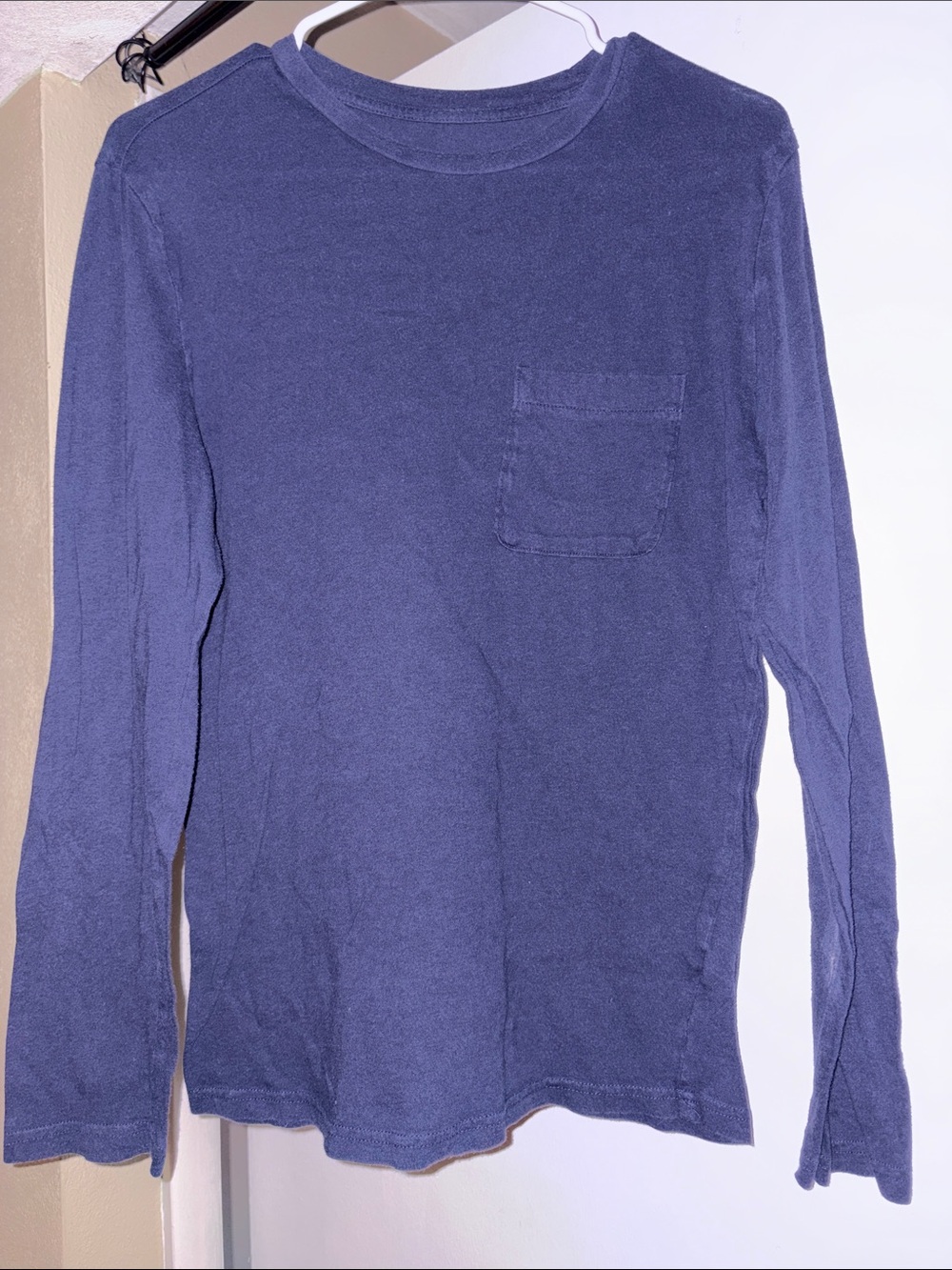 Goodfellow & Co Indigo Long-Sleeve Pocket Tee